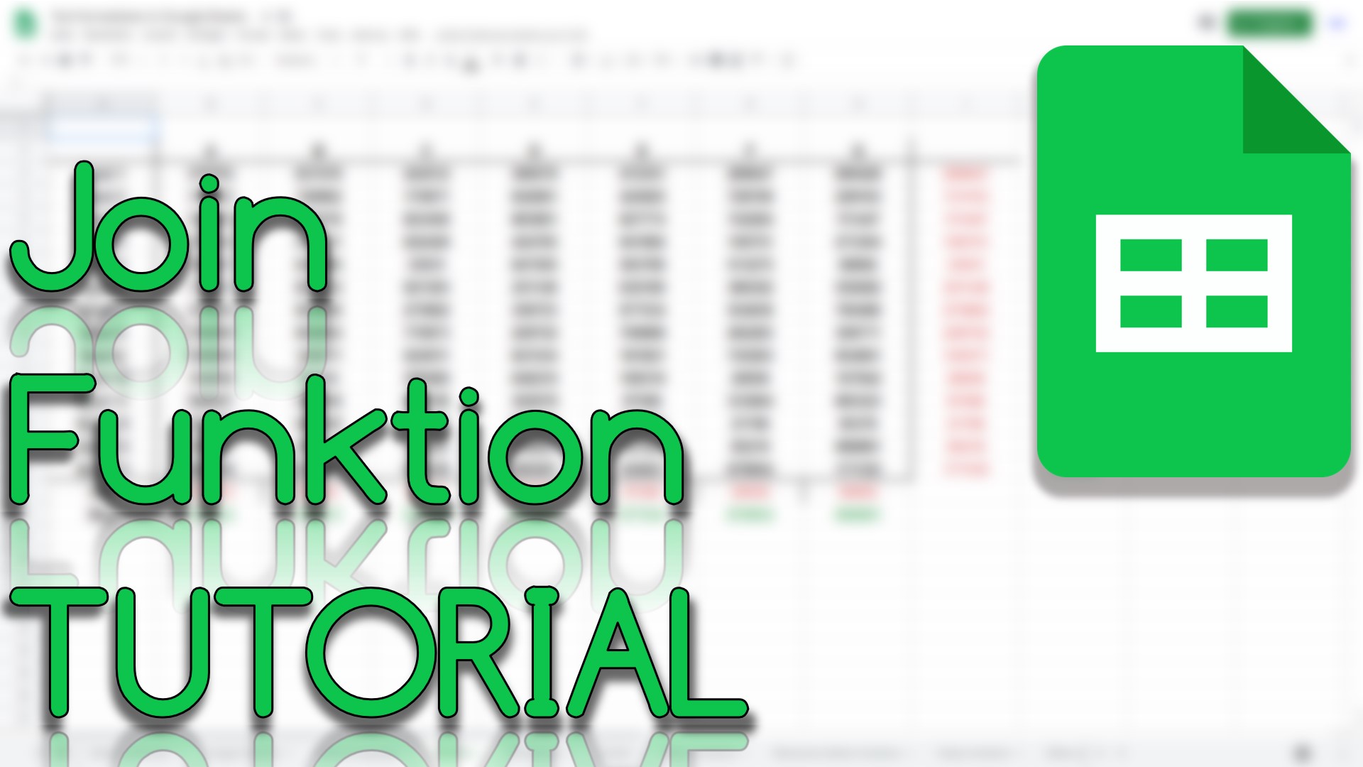 Join Funktion in Google Sheets (Video Thumbnail!)