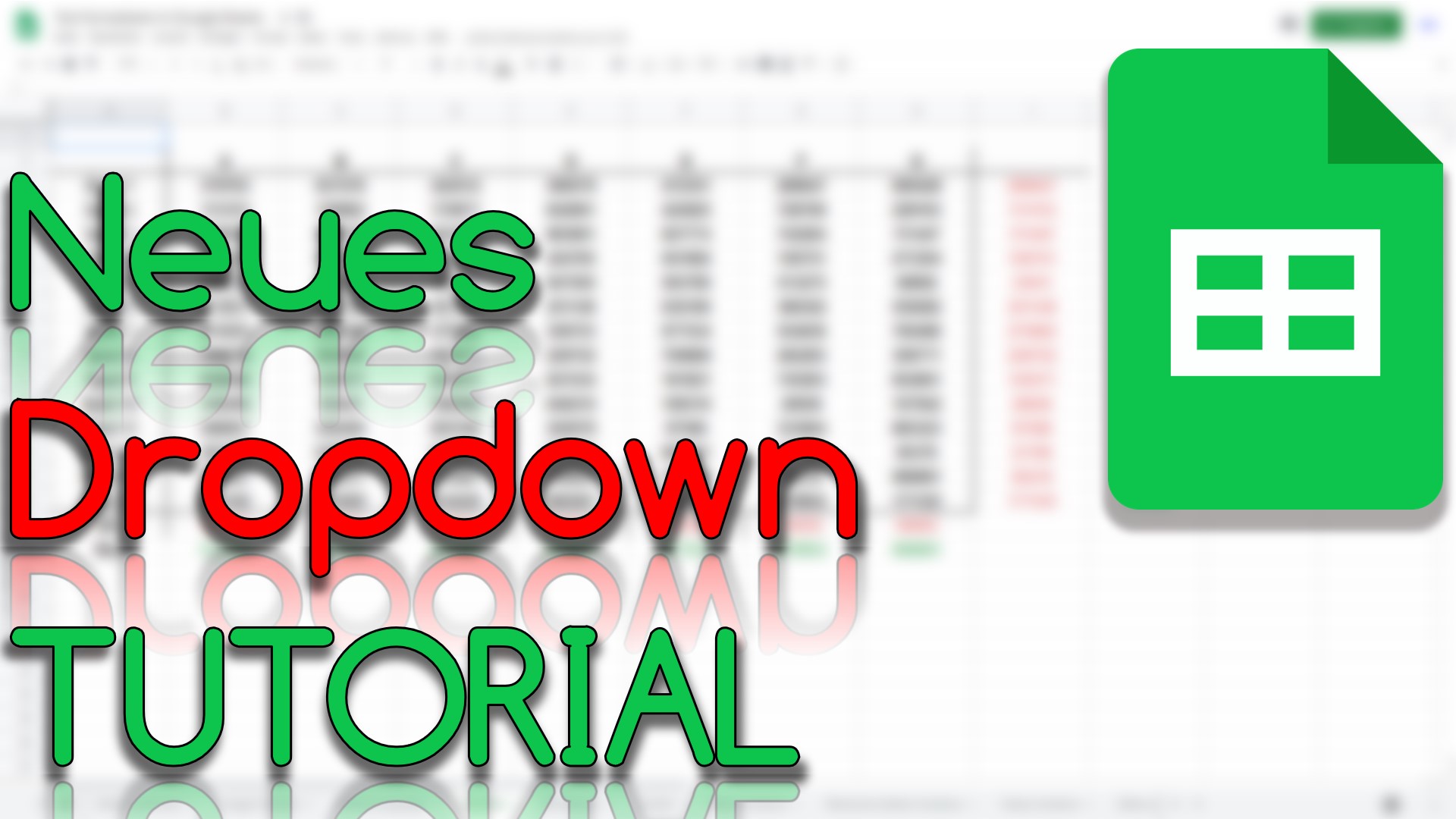 Neuer Dropdown Style in Google Sheets (Video Thumbnail!)