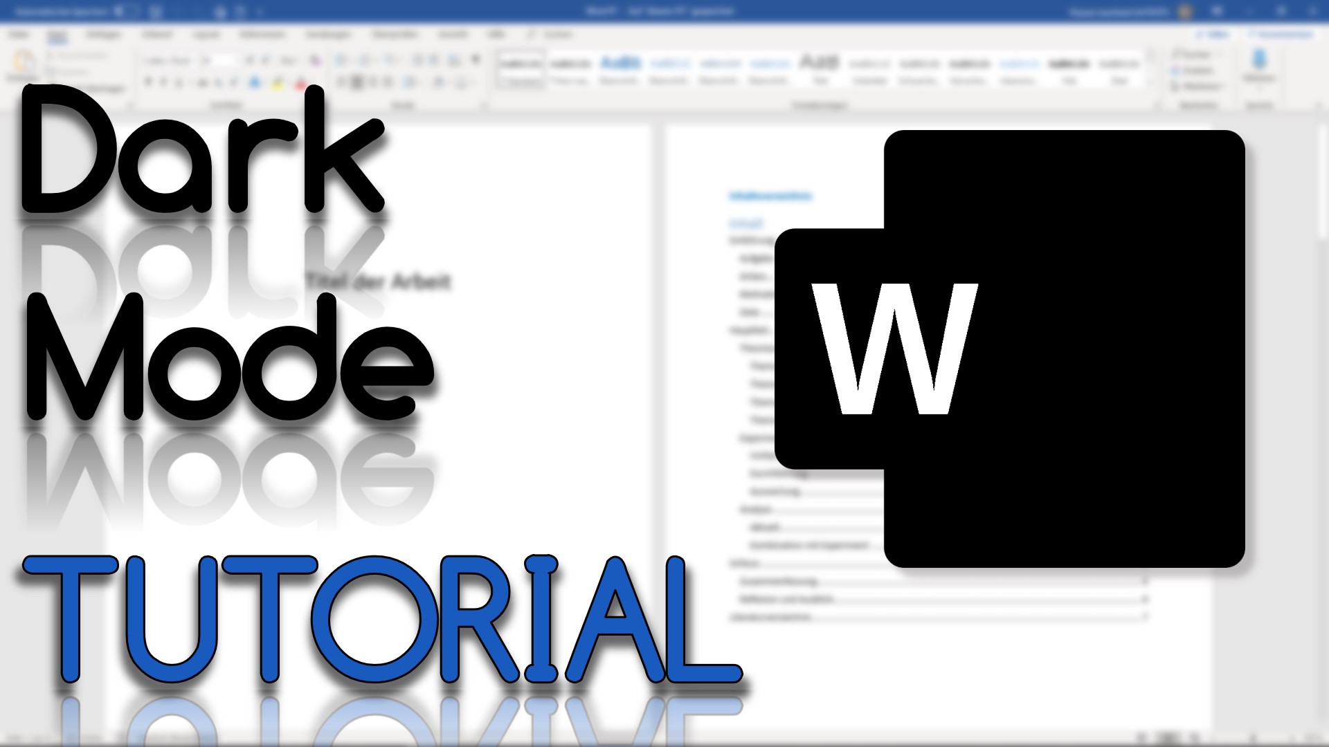 Dark Mode in Word Online (Video Thumbnail!)