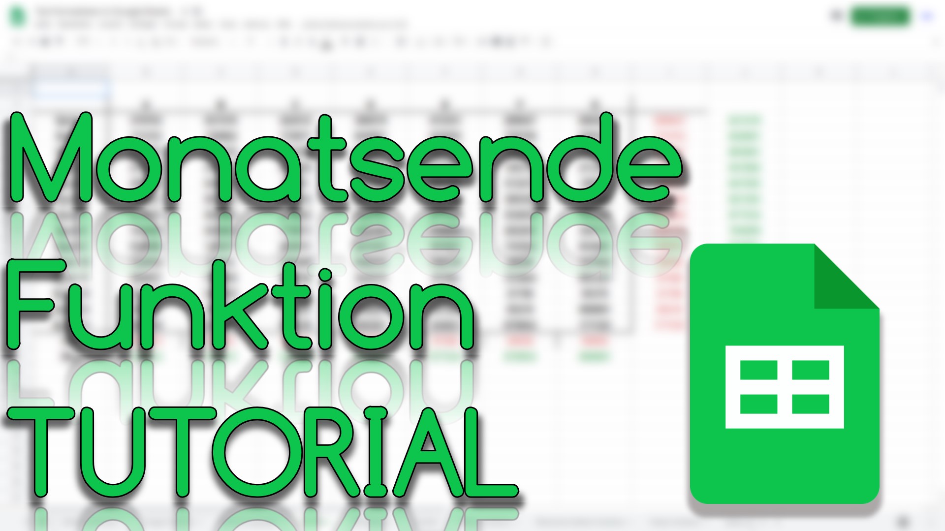 Monatsende Funktion in Google Sheets (Video Thumbnail!)