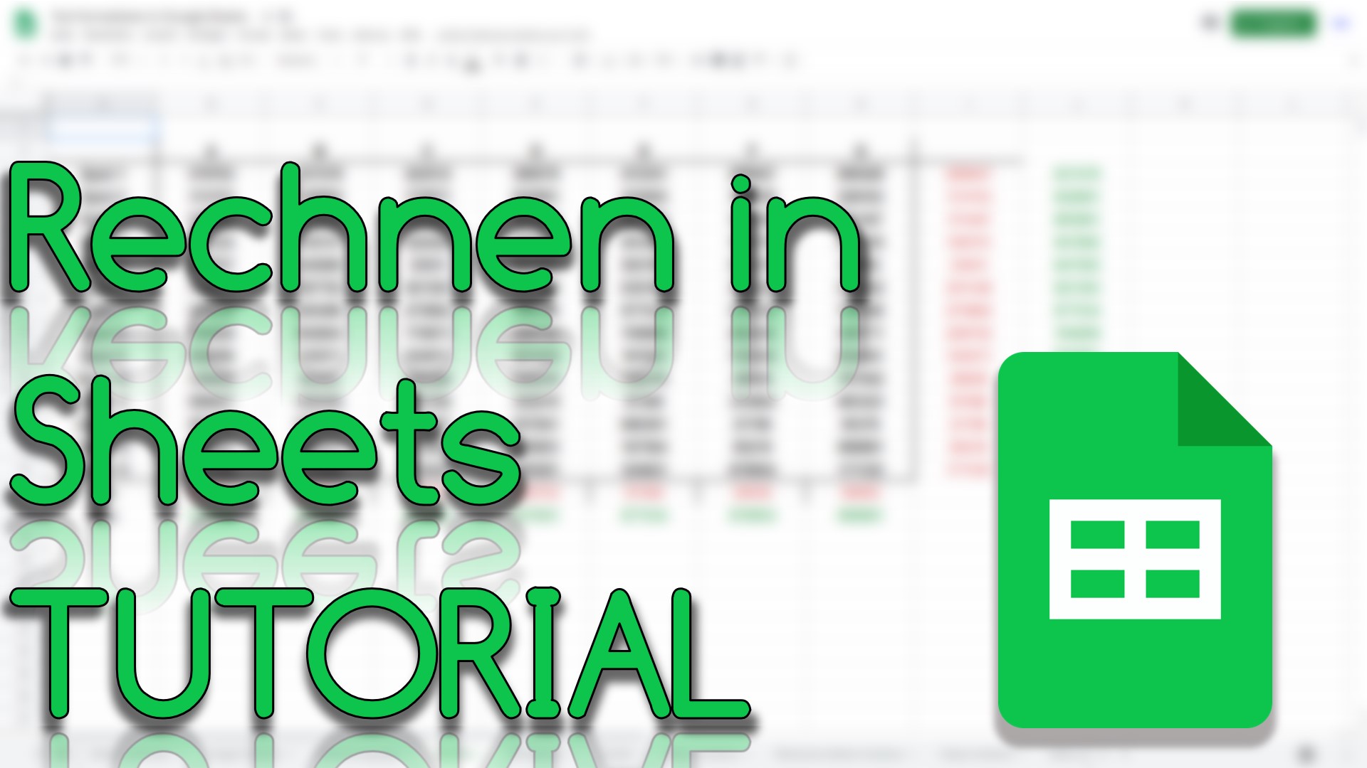 Rechnen Funktionen in Google Sheets (Video Thumbnail!)