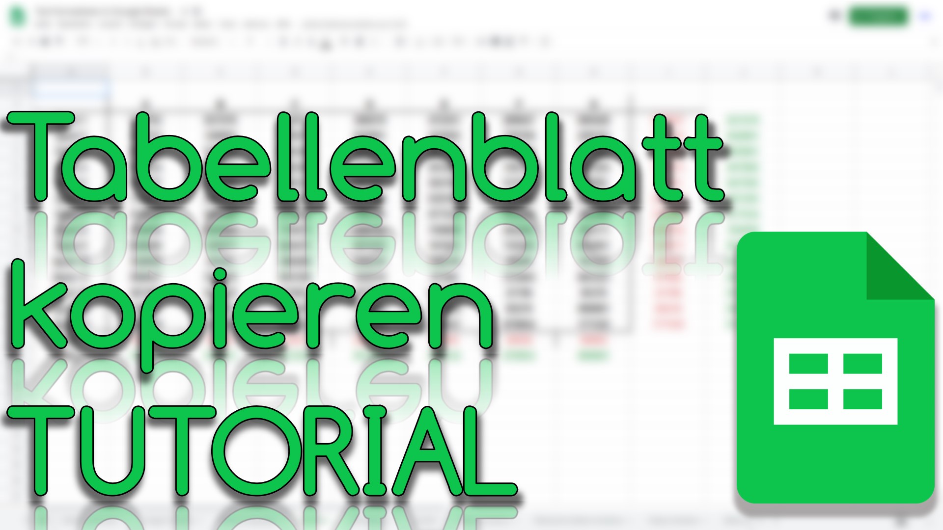 Tabellenblatt in andere Tabelle kopieren in Google Sheets (Video Thumbnail!)