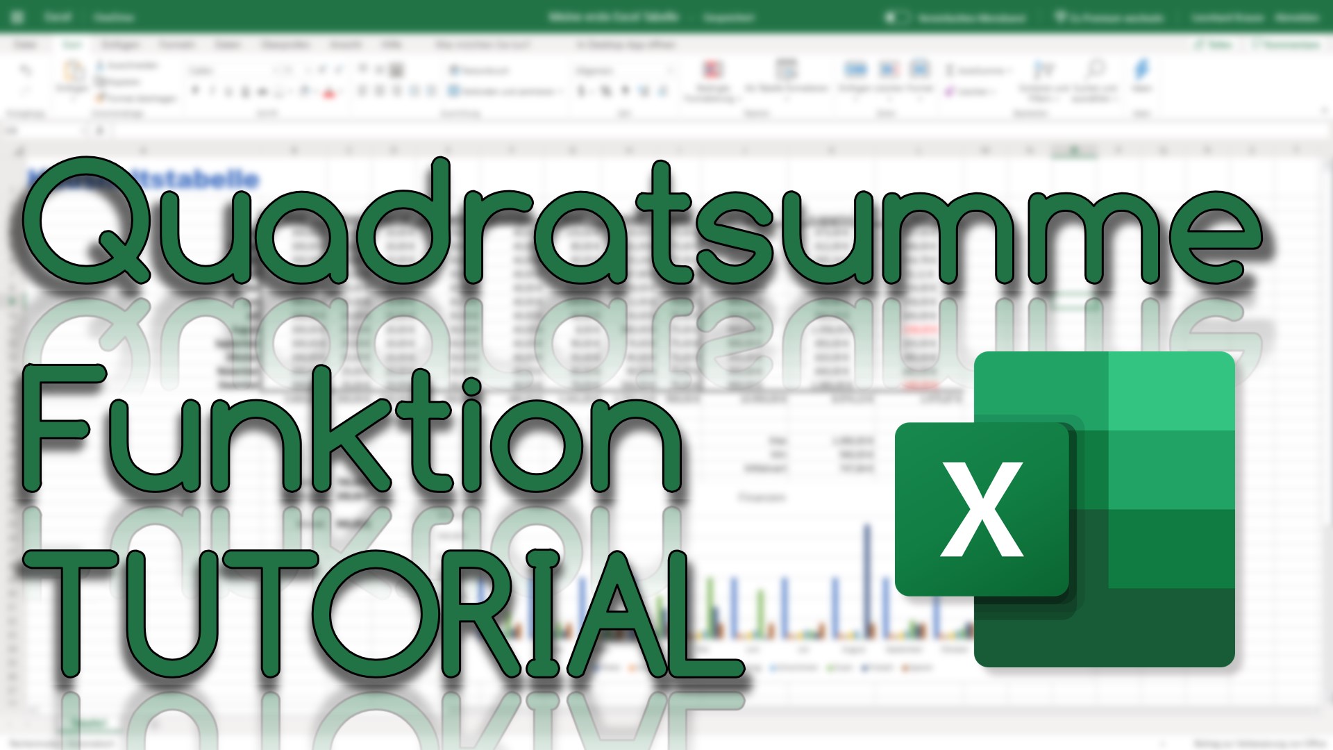 Quadratsumme Funktion in Excel Online (Video Thumbnail!)