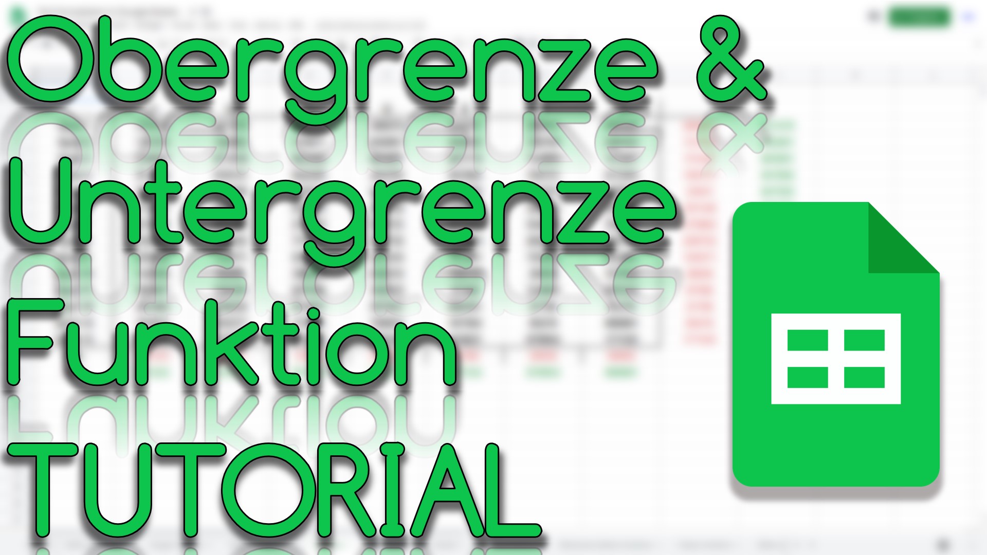 Obergrenze & Untergrenze Funktion in Google Sheets (Video Thumbnail!)