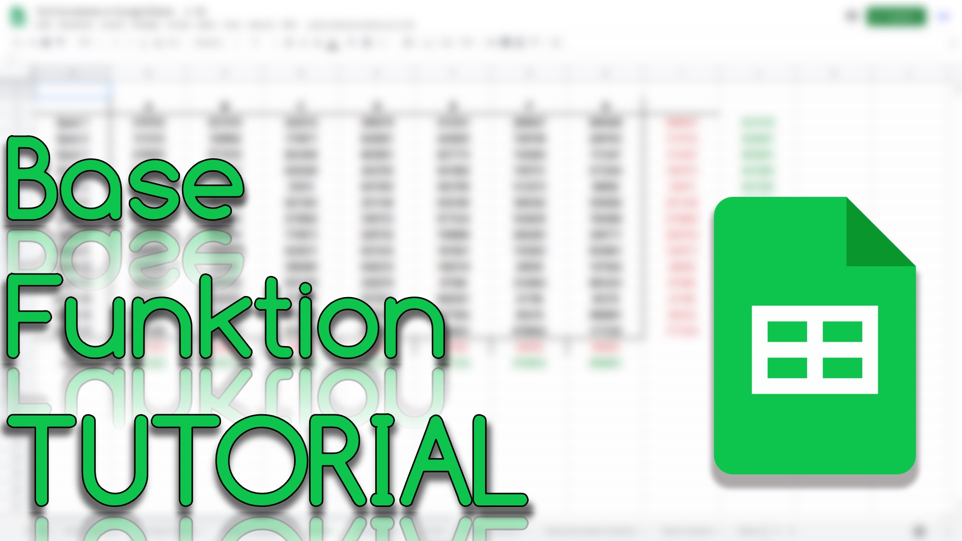 Base Funktion in Google Sheets (Video Thumbnail!)