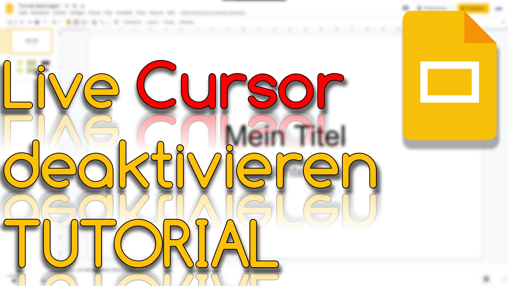 Live Cursor aktivieren und deaktivieren in Google Slides (Video Thumbnail!)