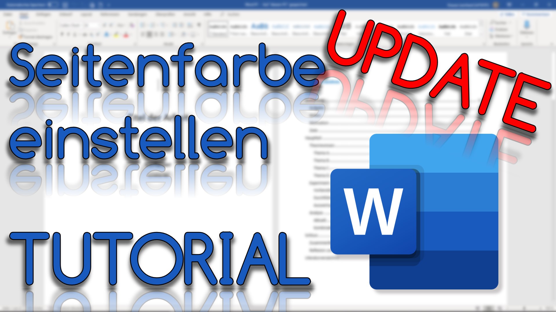 Seitenfarbe ändern in Word Online (Video Thumbnail!)