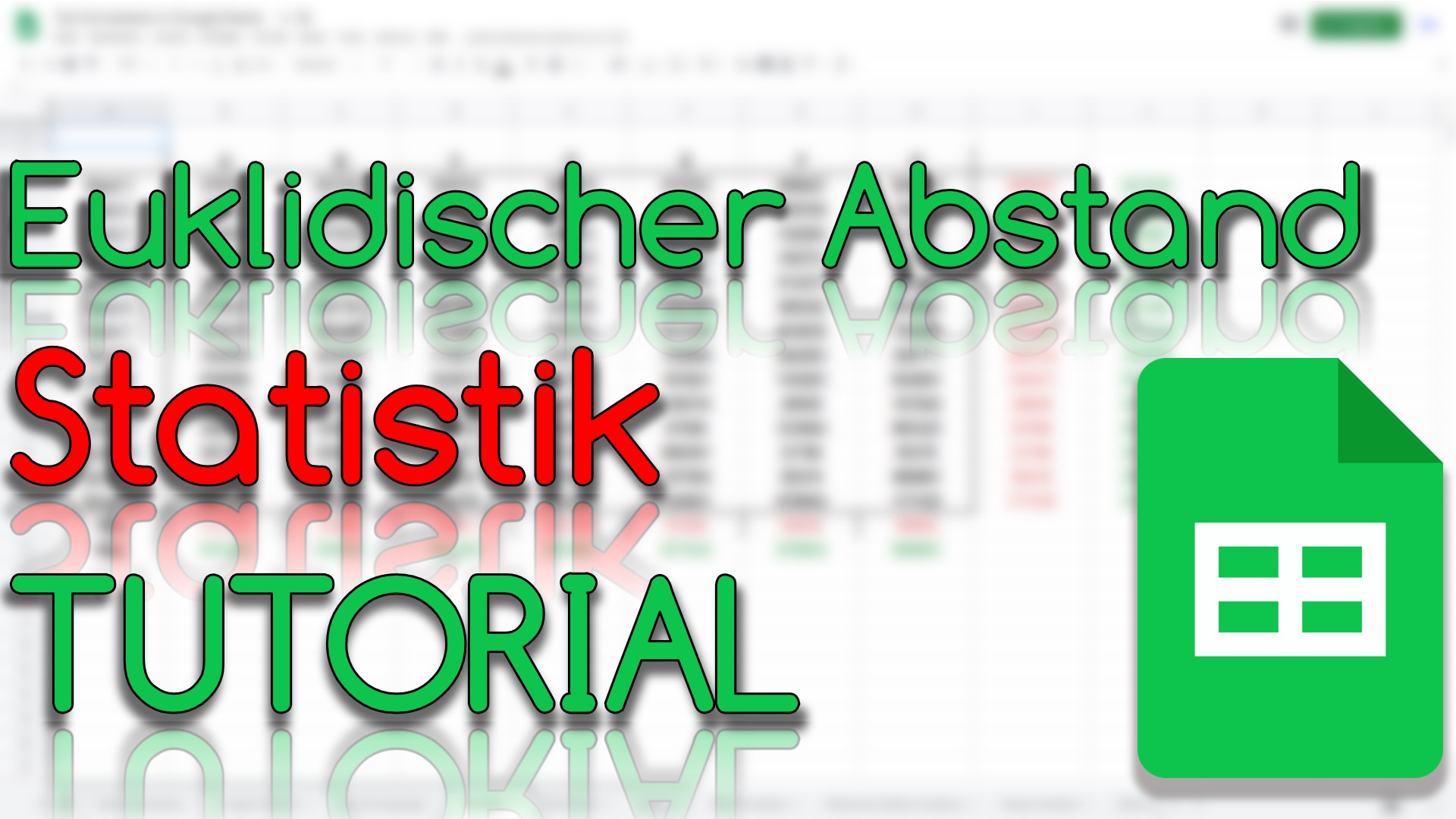 Euklidischer Abstand - Statistik in Google Sheets (Video Thumbnail!)