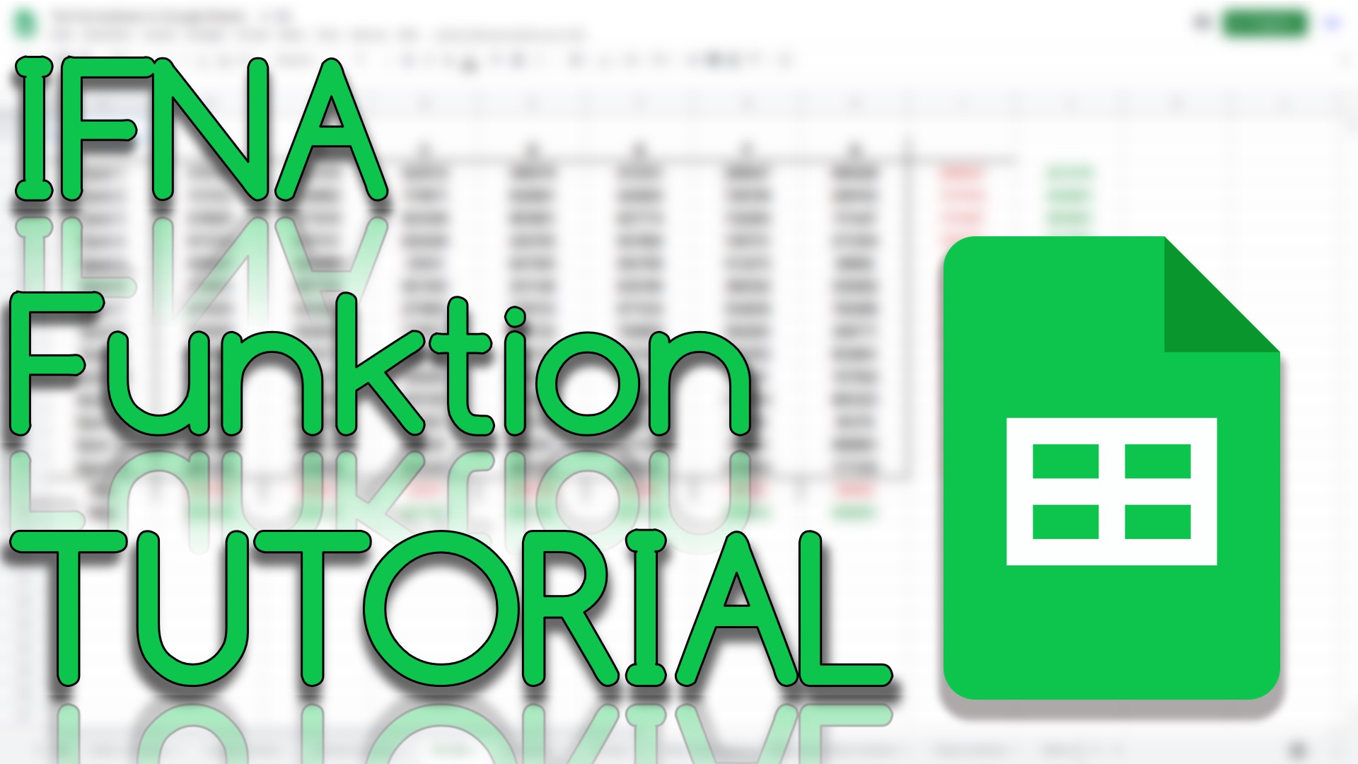 IFNA Funktion in Google Sheets (Video Thumbnail!)