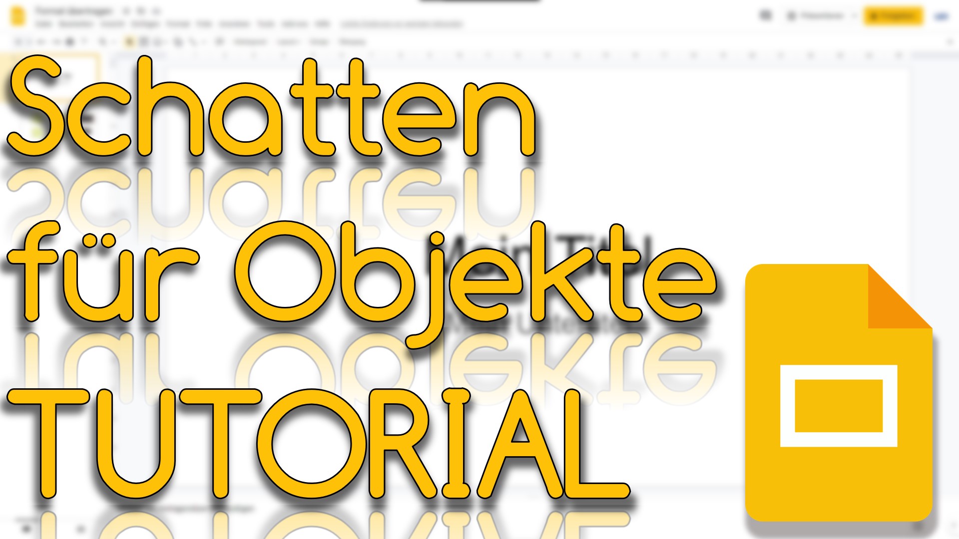 Schatten für Objekte in Google Slides (Video Thumbnail!)