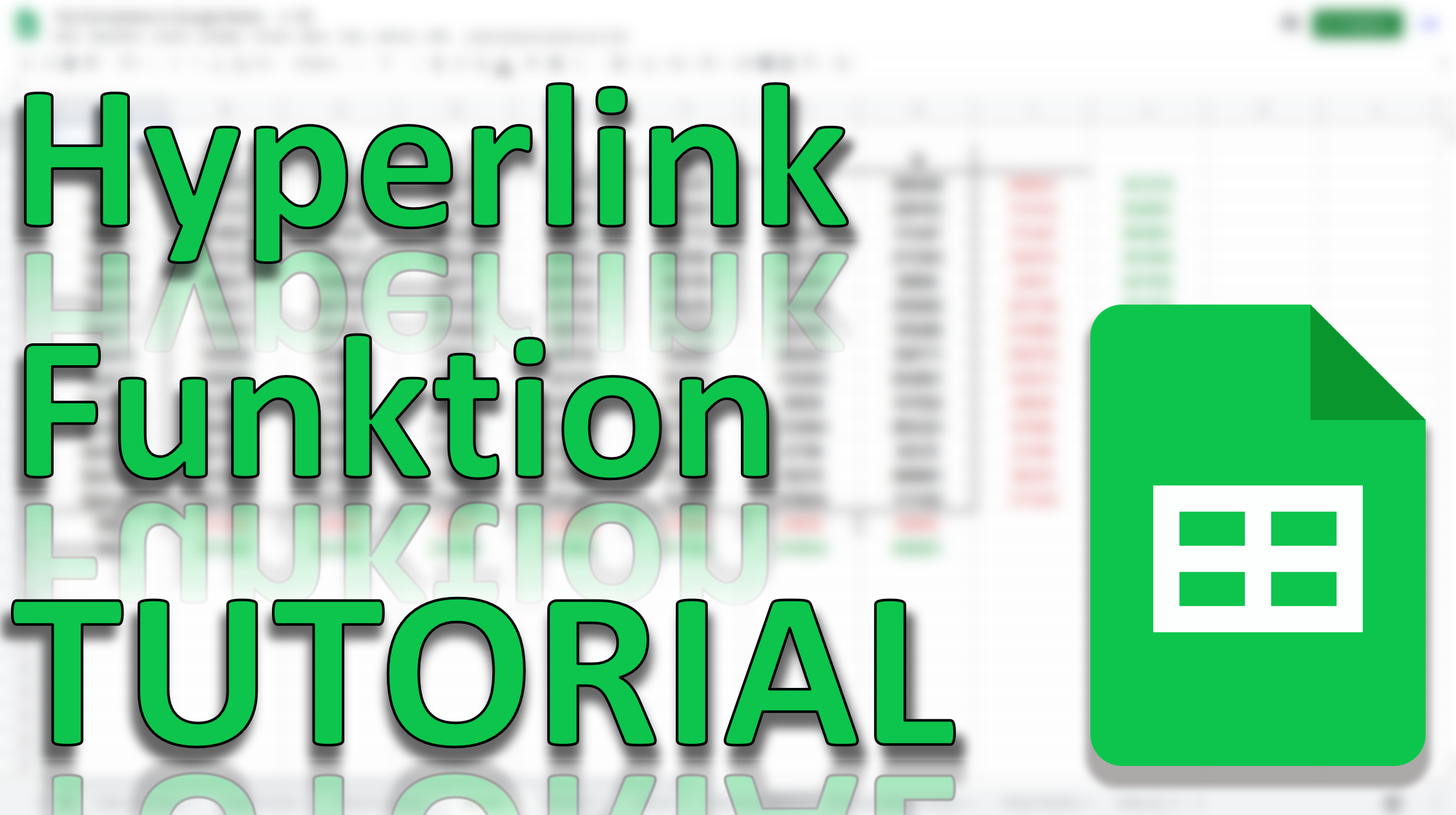 Hyperlink Funktion in Google Sheets (Video Thumbnail!)